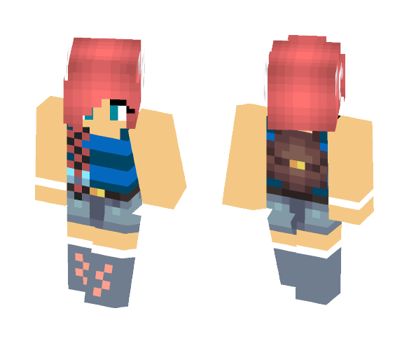 Tank Top Back Pack Girl - Girl Minecraft Skins - image 1