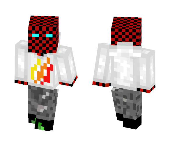 SBG White Fire hoodie - Male Minecraft Skins - image 1