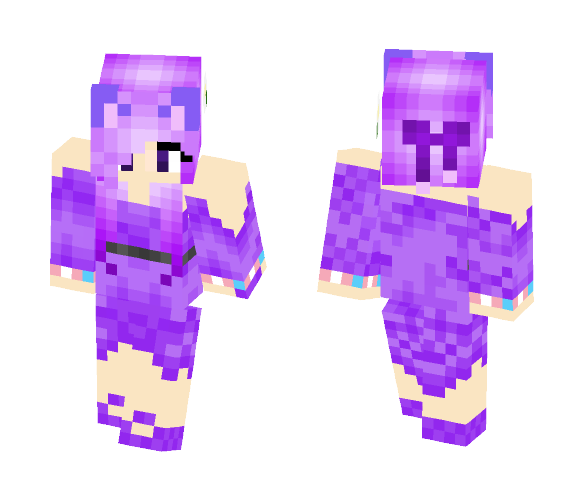 Purple Skin - Female Minecraft Skins - image 1