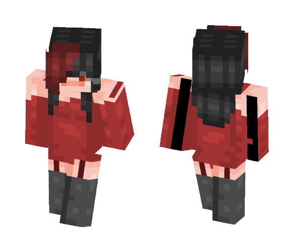 Generic Goth (+ 3 other colors) - Female Minecraft Skins - image 1