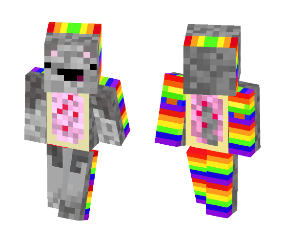 Nyan Cat Derp - Cat Minecraft Skins - image 1