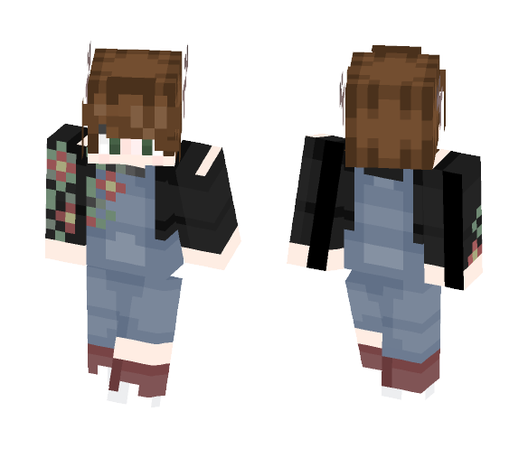 Floral dungarees. - Male Minecraft Skins - image 1