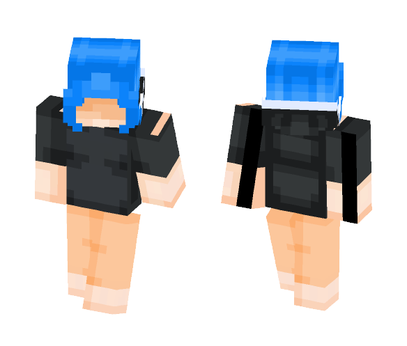 My first skin with a hoodie. - Female Minecraft Skins - image 1