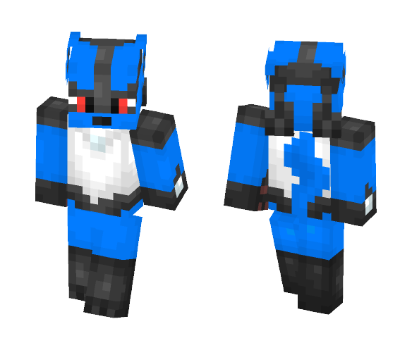 Lucario (and Female Lucario!) - Male Minecraft Skins - image 1