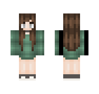 Green Sweater - Female Minecraft Skins - image 2