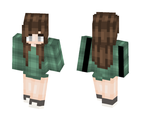 Green Sweater - Female Minecraft Skins - image 1