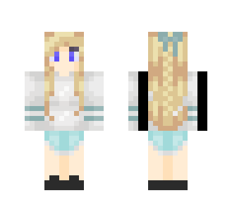 Cute Blonde girl - Cute Girls Minecraft Skins - image 2