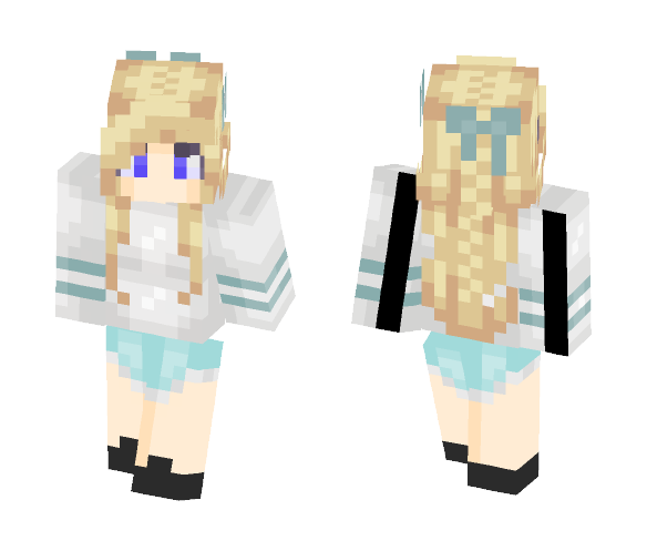 Cute Blonde girl - Cute Girls Minecraft Skins - image 1