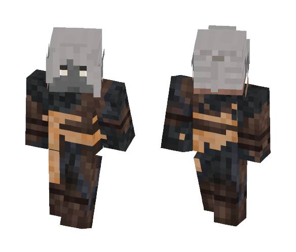 Black Geralt Prototype - Male Minecraft Skins - image 1