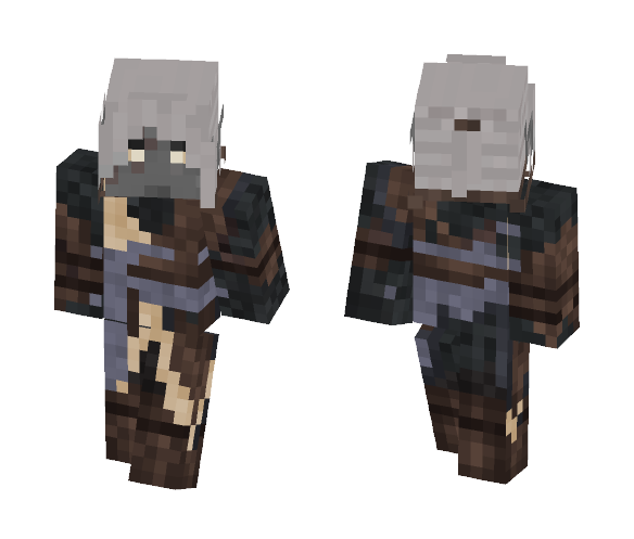 Black Geralt - Male Minecraft Skins - image 1
