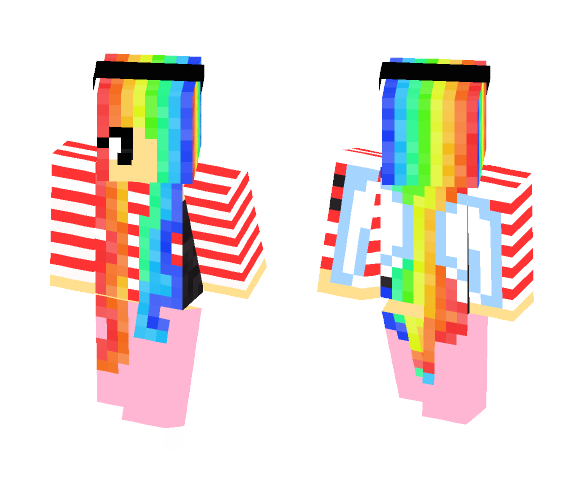 Rainbow gal - Female Minecraft Skins - image 1