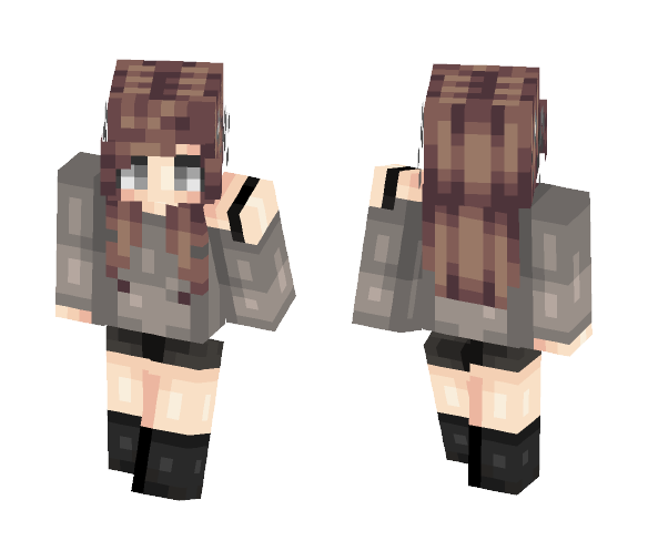 Grey. - Female Minecraft Skins - image 1
