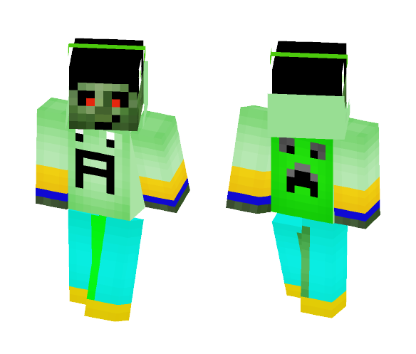 AfiqGamingHD Zombie Version - Male Minecraft Skins - image 1