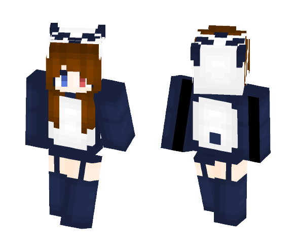 Blue Panda Girl | KamiAhiro - Girl Minecraft Skins - image 1