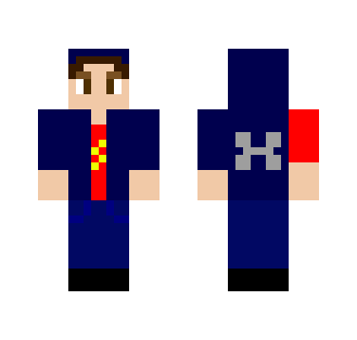 Me in blue hoodie and flash shirt - Male Minecraft Skins - image 2