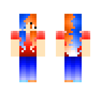 Water and Lava Cutie Redo - Female Minecraft Skins - image 2
