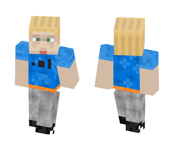 Blue Sweatshirt Boy - Boy Minecraft Skins - image 1