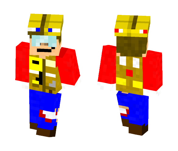 Maniac Bob the Builder - Male Minecraft Skins - image 1