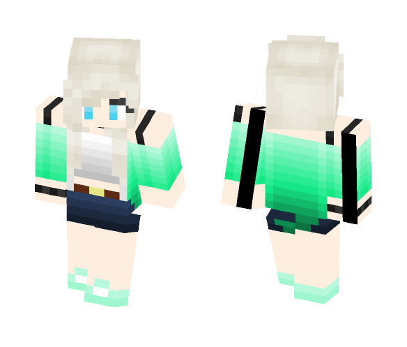 Hipster girl without flower crown - Flower Crown Minecraft Skins - image 1