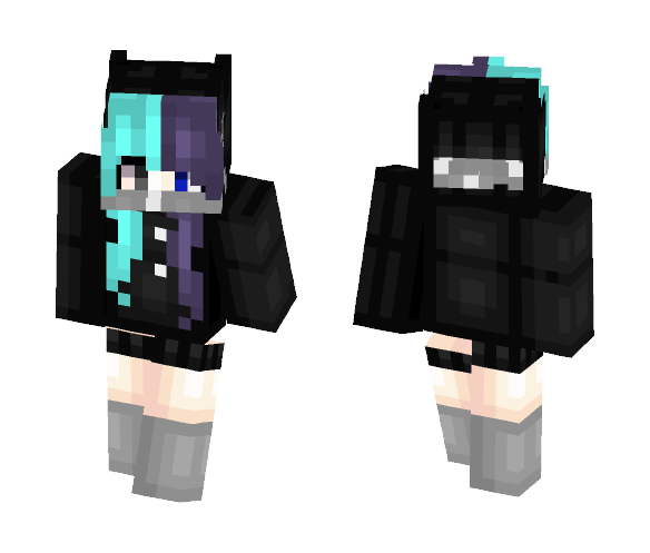 Girl dressed in black. - Girl Minecraft Skins - image 1