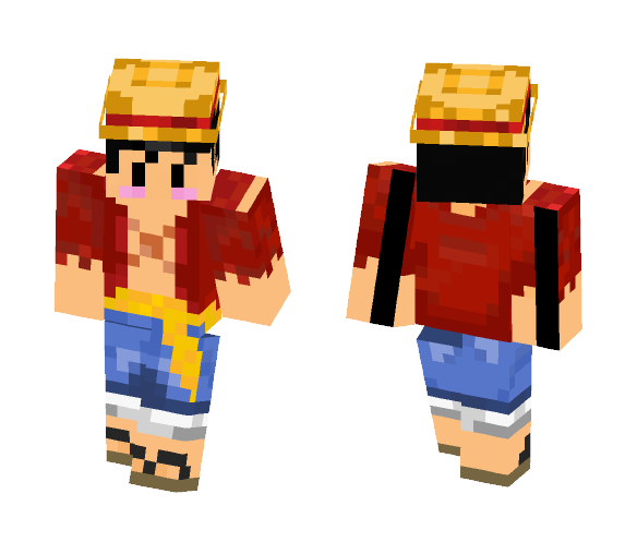 Monkey D Luffy Chibi - Male Minecraft Skins - image 1