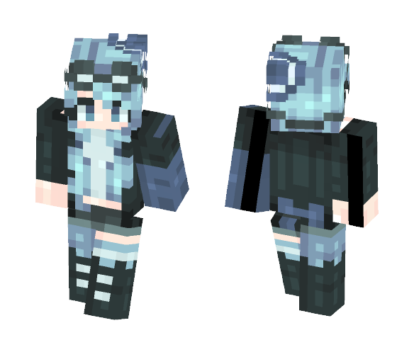 Blue birds singing a song - Female Minecraft Skins - image 1