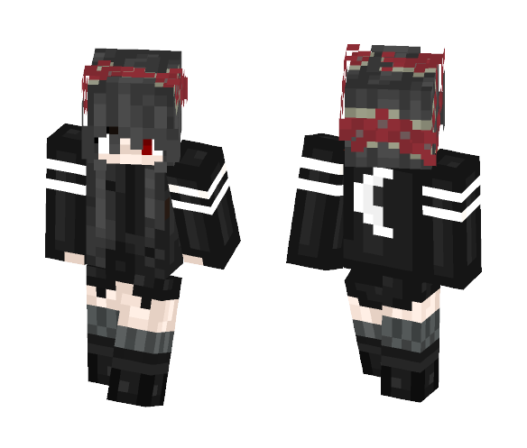 Midnight Horrors {{OC Abyss}} - Female Minecraft Skins - image 1