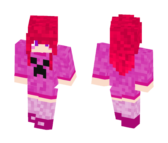 Pink Creeper - Female Minecraft Skins - image 1