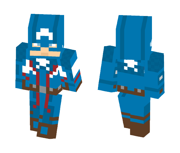 Steve Rogers - Captain america suit - Comics Minecraft Skins - image 1