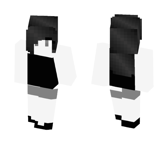 #WITHERQUEEN#-Monochrome - Female Minecraft Skins - image 1