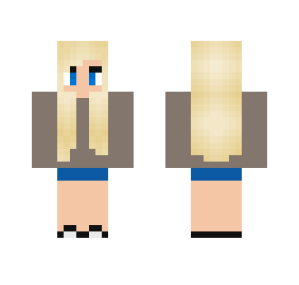 Girl with grey jumper - Girl Minecraft Skins - image 2