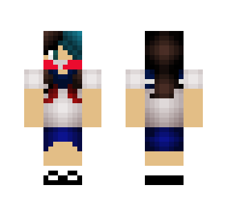 Teal Streak Skin - Female Minecraft Skins - image 2