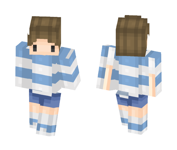 blue chibi boy // by matteh - Boy Minecraft Skins - image 1