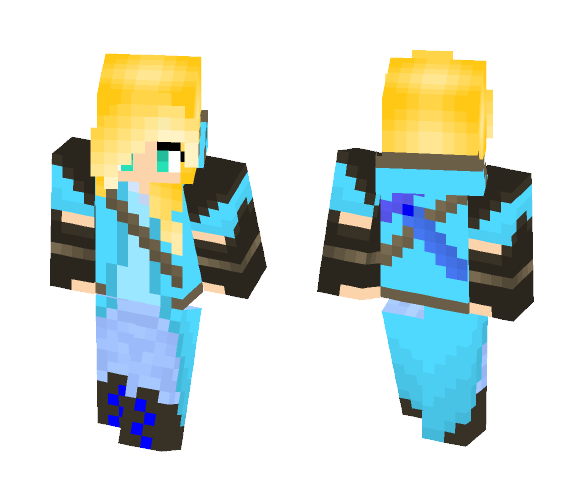 Blue adventure girl 2 - Girl Minecraft Skins - image 1