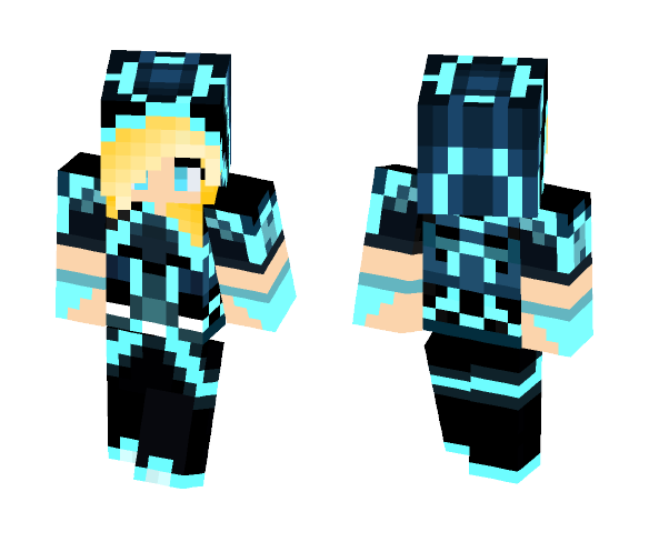 techno girl - Girl Minecraft Skins - image 1