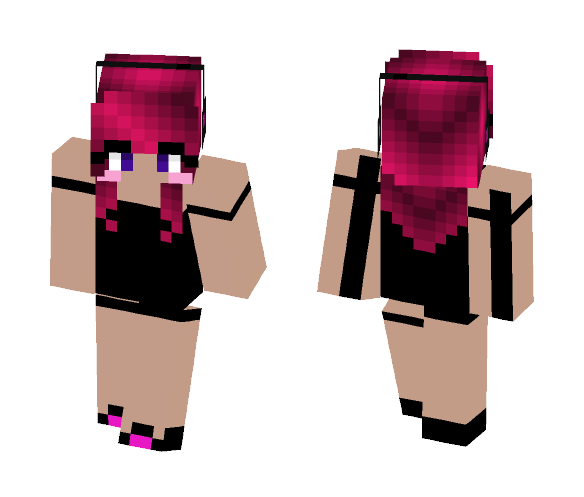 Dj Maggie(Magenta) - Female Minecraft Skins - image 1