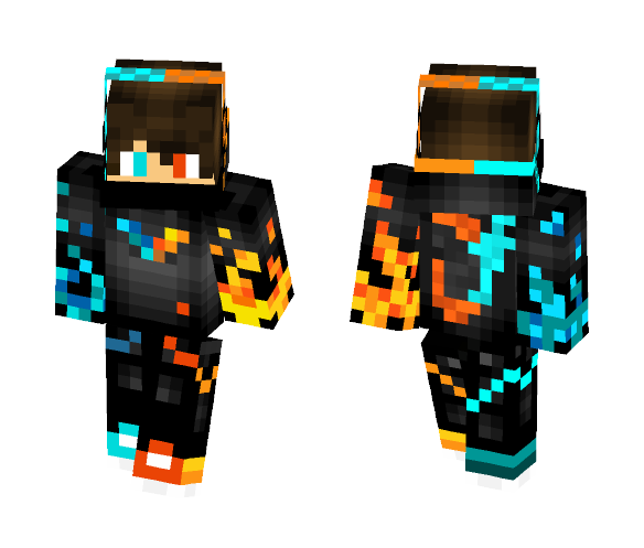 Fire and Ice Edited - Male Minecraft Skins - image 1