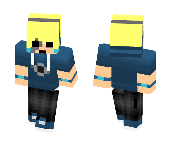 Animatronic Blonde Haired Boy - Boy Minecraft Skins - image 1