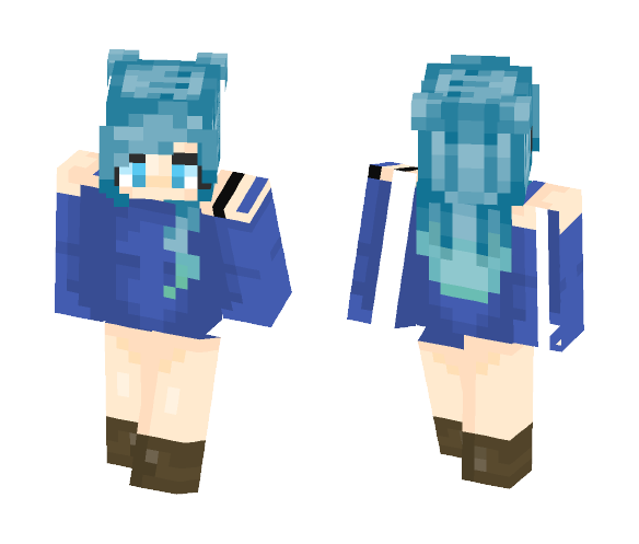 Beloved Blue - Female Minecraft Skins - image 1