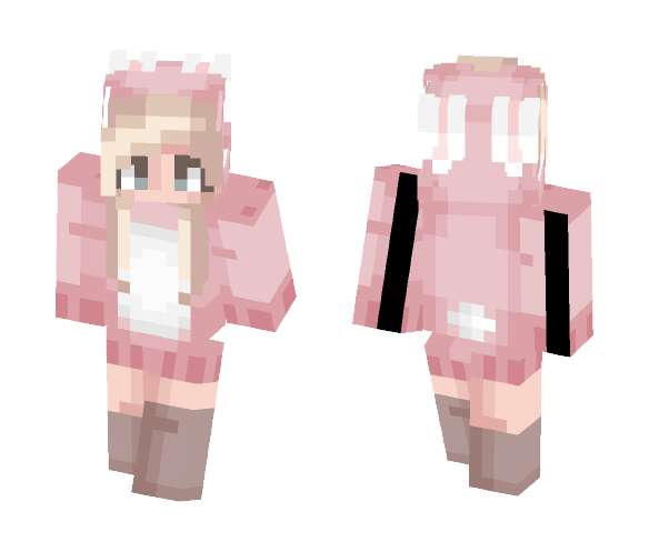 Lil Pink Bunneh - Female Minecraft Skins - image 1