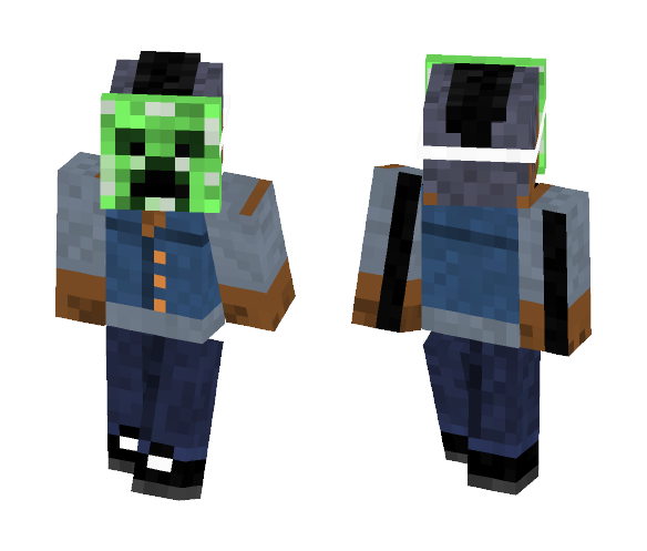 the creeper mask hides his shame - Male Minecraft Skins - image 1
