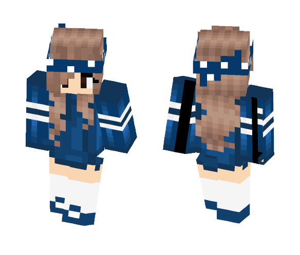 blue skin bff STEVE VERSION - Female Minecraft Skins - image 1