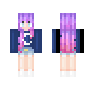Purple to Pink Ombre Girl [REVAMP] - Girl Minecraft Skins - image 2