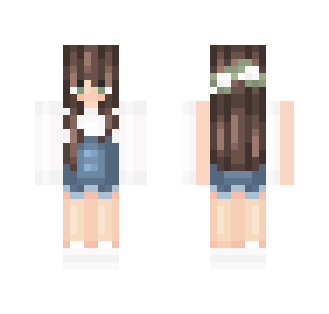 White Overalls Girl - Girl Minecraft Skins - image 2