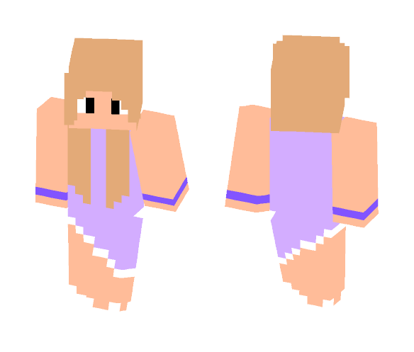 Girl With a Dress - Girl Minecraft Skins - image 1