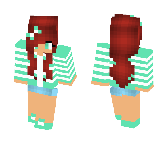Red Hair Girl - Color Haired Girls Minecraft Skins - image 1