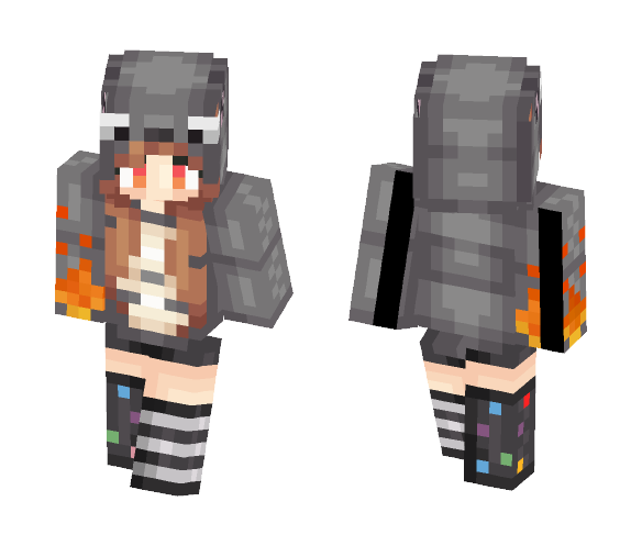 Totoro Girl - Girl Minecraft Skins - image 1