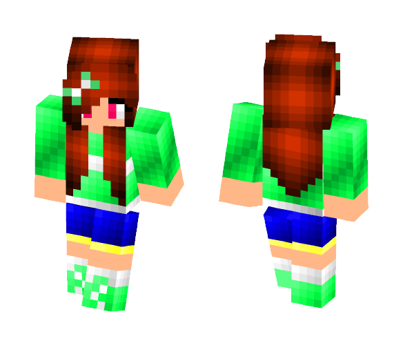 Green sweater girl - Girl Minecraft Skins - image 1
