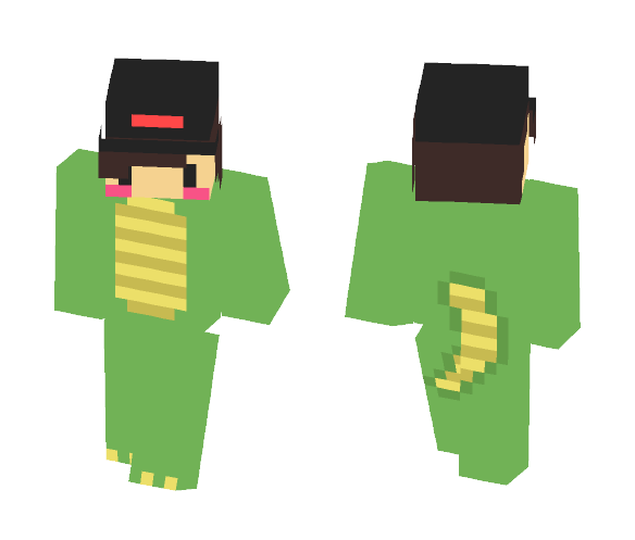 LeafyIsHere (Chibi Version) - Male Minecraft Skins - image 1