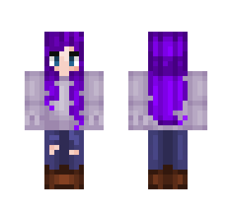 Pastel Purple Girl - Girl Minecraft Skins - image 2